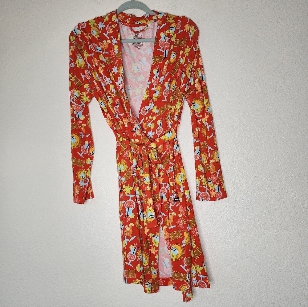 Me Undies Orange Tiki Robe M/L - Picture 2 of 4
